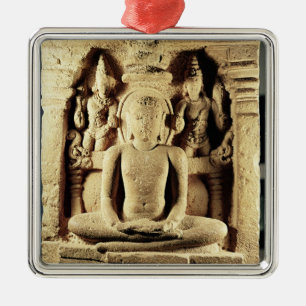 Verlichting van Tirthankara Mahavira Metalen Ornament