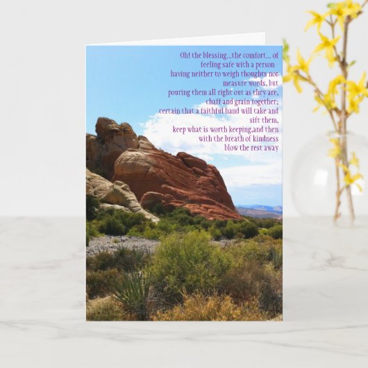 Verlichting van vriendschap kaart (Gele Bloem)