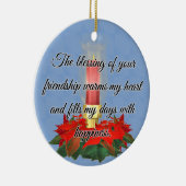 Verlichting van vriendschapsarchitectuur keramisch ornament (Rechts)