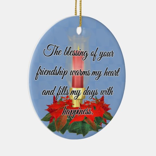 Verlichting van vriendschapsarchitectuur keramisch ornament (Rechts)