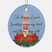 Verlichting van vriendschapsarchitectuur keramisch ornament (Links)