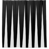 Verlichting van zwart-wit met twee tonen douchegordijn (Voorkant)