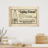 verlichting vanaf 1920 poster (Keuken)