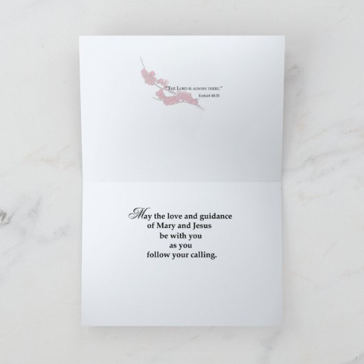 Verlichtingen aan de nieuwe predikant van de Orde  Kaart (Binnen)