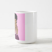 Verlichtingen en geloof (roze achtergrond) koffiemok (Center)