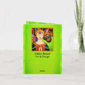 Verlichtingen en liefdesvrede Namaste" Bedankkaart (Achterkant)