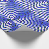 Verlichtingen in blauw.... cadeaupapier (Hoek)