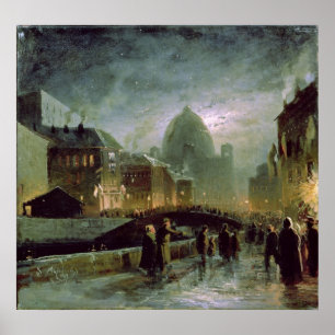 Verlichtingen in Sint-Petersburg, 1869 Poster