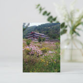 Verlichtingen van boven/Tibetaans boeddhisme Templ Briefkaart (Staand voorkant)