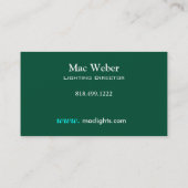 Verlichtingen - Verlichtingsdirecteur Technisch ve Visitekaartje (Achterkant)