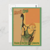 Verlichtingen voor MArdi Gras Briefkaart (Voorkant / Achterkant)