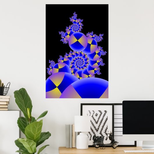 Verlichtingsbollen III Poster (Thuiskantoor)