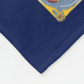 Verlichtingsbrief A (middeleeuws blauw en rood) Fleece Deken (Hoek)