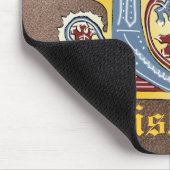 Verlichtingsbrief C (middeleeuws blauw en rood) Muismat (Hoek)