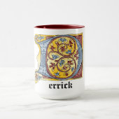 Verlichtingsbrief D-Mok (middeleeuws blauw en rood Mok (Midden)