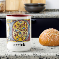 Verlichtingsbrief D-Mok (middeleeuws blauw en rood