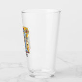 Verlichtingsbrief J (middeleeuws blauw en rood) Glas (Links)