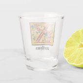 Verlichtingsbrief X monogram voor middeleeuwen Shot Glas (Achterkant)