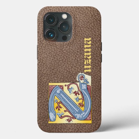 Verlichtingsbrief Z (middeleeuws blauw en rood) Case-Mate iPhone Case (Achterkant)