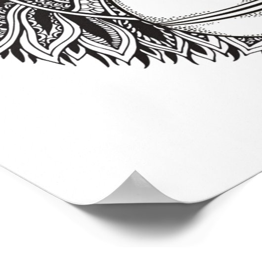 Verlichtingsdeeg 2 bij één toets poster (Hoek)