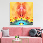 Verlichtingsdoek met verrekte doek canvas afdruk (Insitu (Woonkamer))