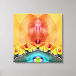 Verlichtingsdoek met verrekte doek canvas afdruk