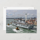 Verlichtingsdrager van HMS, , Nautisch Vliegtuig Briefkaart (Voorkant / Achterkant)