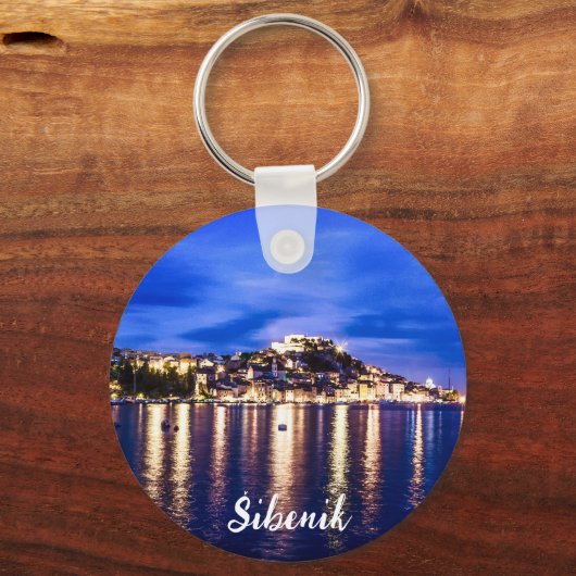 Verlichtingshaven in Sibenik, Kroatië Sleutelhanger (Achterkant)