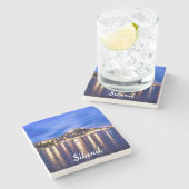 Verlichtingshaven in Sibenik, Kroatië Stenen Onderzetter (Zijkant)