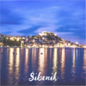 Verlichtingshaven in Sibenik, Kroatië Sticker (Voorkant)