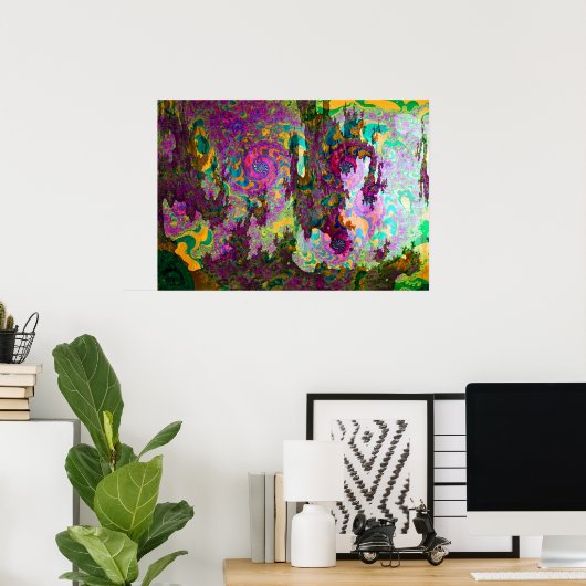 Verlichtingsillusie Poster (Thuiskantoor)