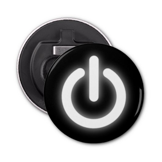 Verlichtingskracht op symboolfunctie button flesopener (Voorkant)