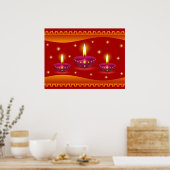 Verlichtingslampen met gloeidraad poster (Keuken)