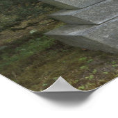 Verlichtingslantaarn in de Japanse tuin Poster (Hoek)