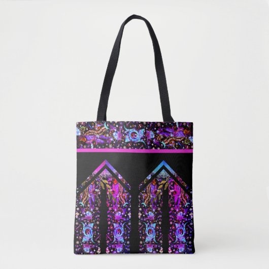 Verlichtingsmagenta Tote Bag (Voorkant)