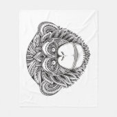 Verlichtingsmodder met één toets fleece deken (Voorkant)