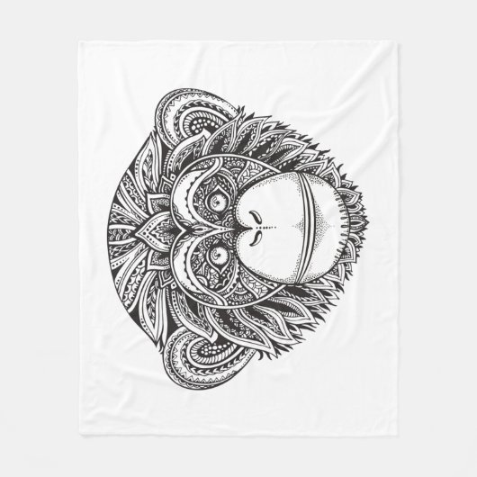 Verlichtingsmodder met één toets fleece deken (Voorkant)