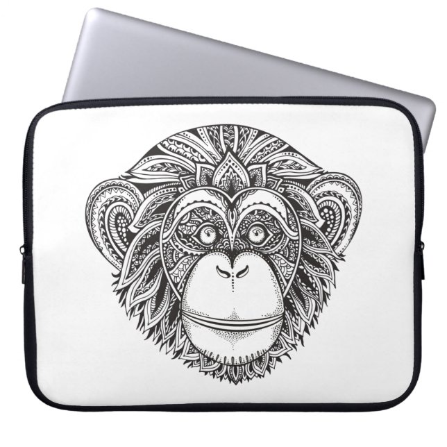 Verlichtingsmodder met één toets laptop sleeve (Voorkant)