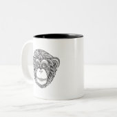 Verlichtingsmodder met één toets tweekleurige koffiemok (Voorkant links)