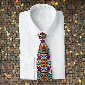 Verlichtingsmozaïek - kleurrijk Talpunt-carnaval Stropdas