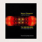 Verlichtingsontwerper Gevouwen Visitekaartje (Binnenkant ongevouwen)