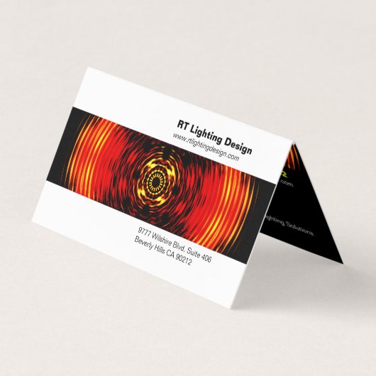 Verlichtingsontwerper Gevouwen Visitekaartje (Voorkant)