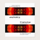 Verlichtingsontwerper Gevouwen Visitekaartje (Buitenkant ongevouwen)