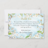 Verlichtingsorthodox Christelijk baptisme Bedankkaart (Voorkant)