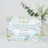 Verlichtingsorthodox Christelijk baptisme Bedankkaart (Staand voorkant)