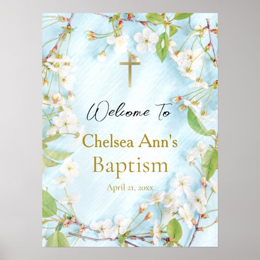 Verlichtingsorthodox Christelijk baptisme Poster (Voorkant)