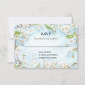 Verlichtingsorthodox Christelijk baptisme RSVP Kaartje (Voorkant)