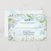 Verlichtingsorthodox Christelijk baptisme RSVP Kaartje (Voorkant / Achterkant)