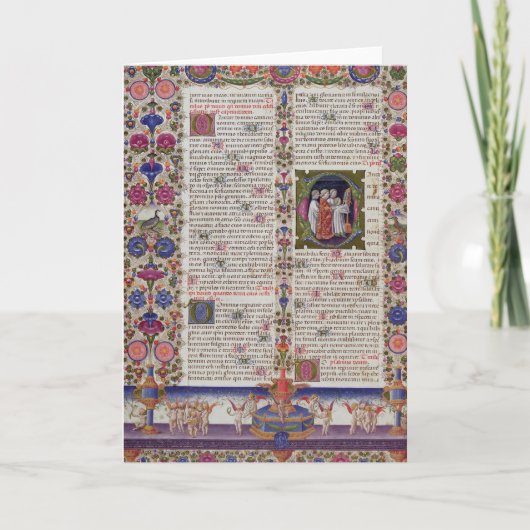 Verlichtingspagina uit het boek Psalms Kaart (Voorkant)