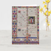 Verlichtingspagina uit het boek Psalms Kaart (Gele Bloem)